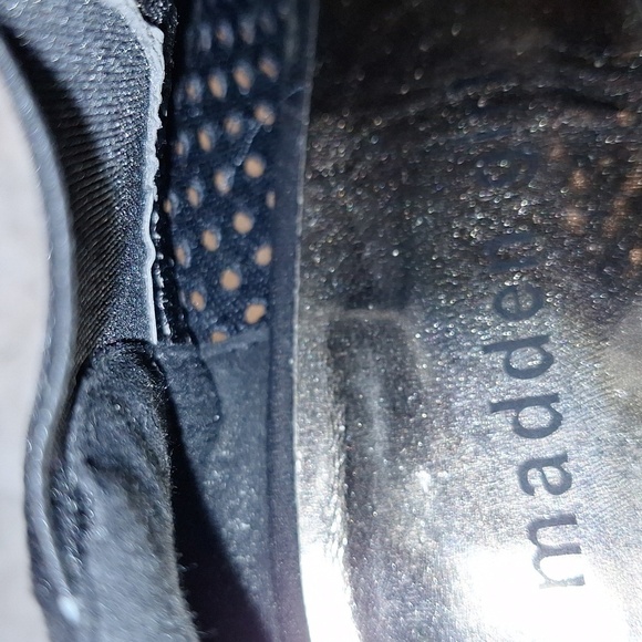 Madden Girl Black Peep Toe Booties. Size 8 - Picture 2 of 5